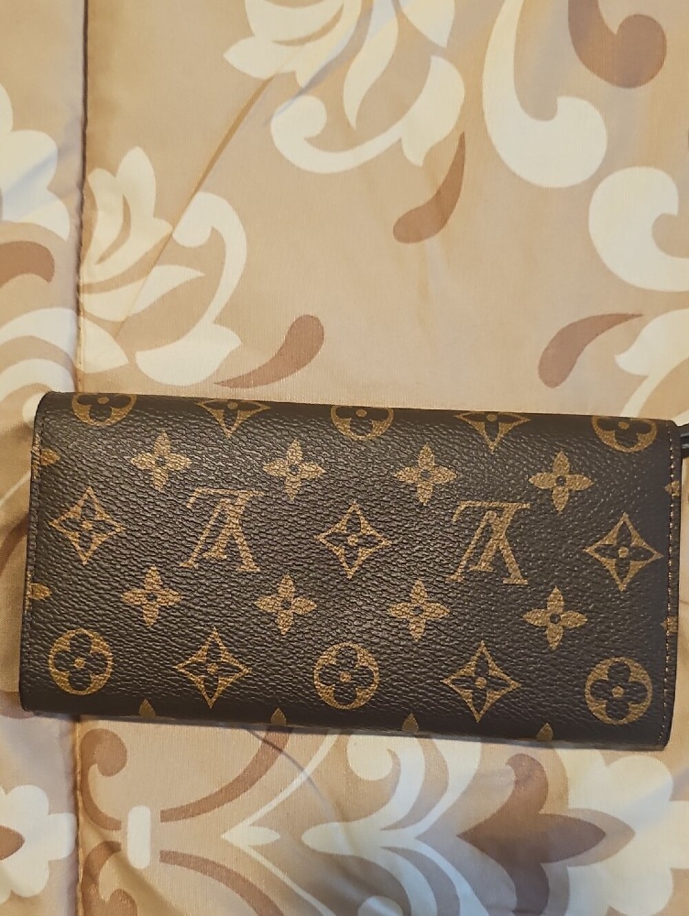 Inspired Monogram Canvas Brown Snap Wallet - Picture 10 of 10